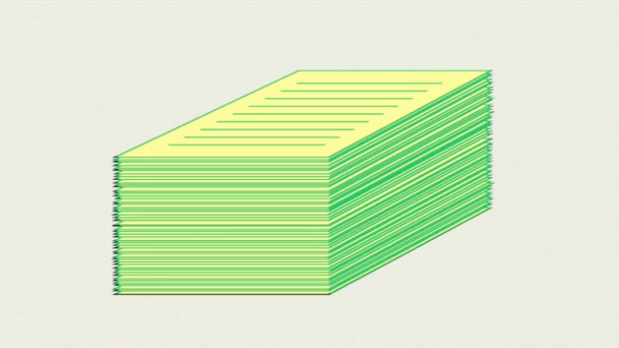 stack of resumes graphic