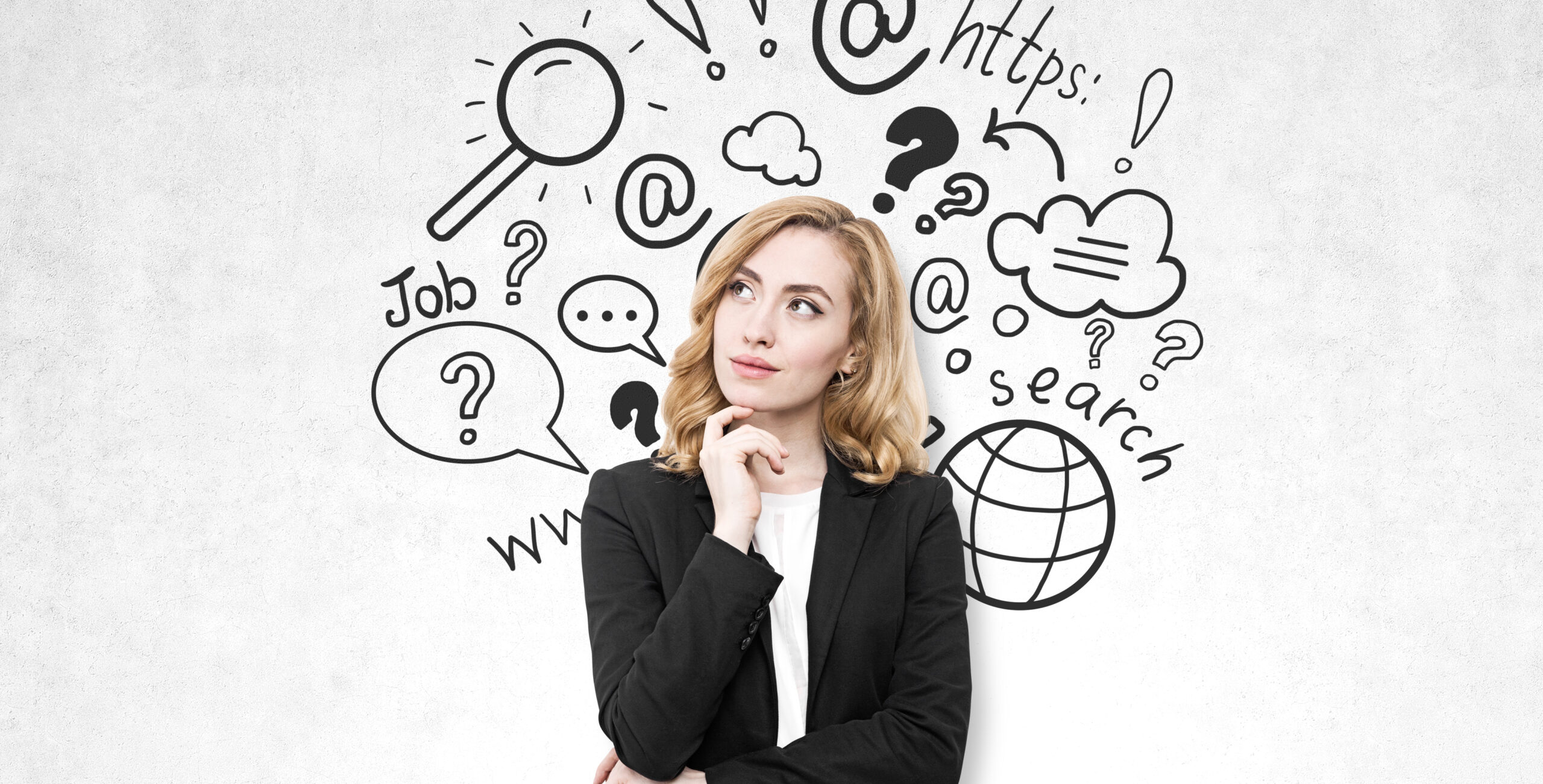 woman with ideas and questions about a meetings resume